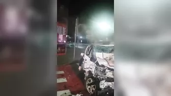 Porsche Driver Collides Head-on With Police Car