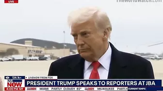 President Trump Hit In The Face By Reporter's Microphone