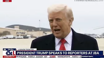 President Trump Hit In The Face By Reporter's Microphone