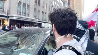 In New York City, A Pro-Hamas Scumbag Spits On A Woman In A Car