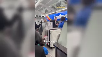 Racist Woman Panics At Airport