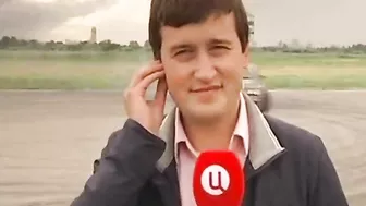 Reporter Hit By Car