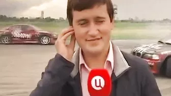 Reporter Hit By Car