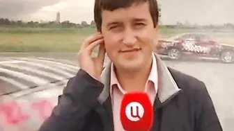 Reporter Hit By Car