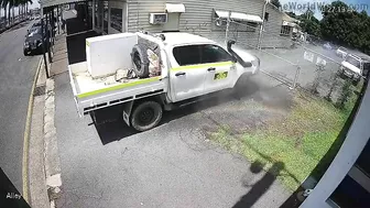 Rahman Installs Sprinkler System To Prevent People From Parking In Fr.