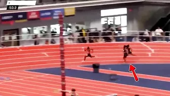 A Runner Attacks Another Runner During A Race