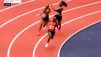 A Runner Attacks Another Runner During A Race