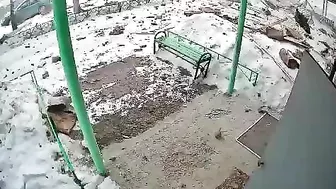 Russia: Woman Trapped Under Rubble, Nearly Run Over By Car