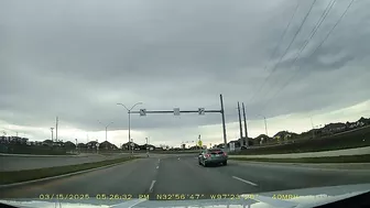 On The Same Day, At The Same Roundabout, Another Car Crossed Multiple Lanes.