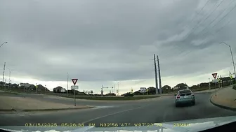 On The Same Day, At The Same Roundabout, Another Car Crossed Multiple Lanes.