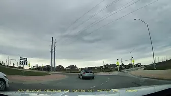 On The Same Day, At The Same Roundabout, Another Car Crossed Multiple Lanes.