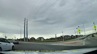 On The Same Day, At The Same Roundabout, Another Car Crossed Multiple Lanes.