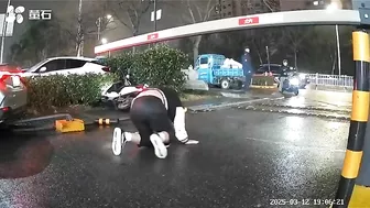 Scooter Rider Handles Getting Run Over Like A Boss