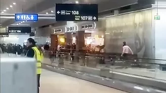 Shirtless Madman Destroys Dublin Terminal After Missing Flight