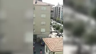A Sleeping Man Fell From A Building Roof