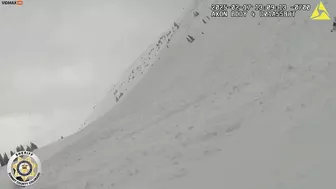 Snowmobiler Buried By Avalanche Rescued From Snow By Rescuers - V
