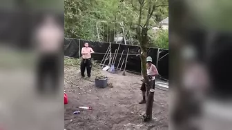 Someone Tried To Chop Down A Tree With A Chainsaw