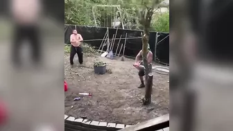 Someone Tried To Chop Down A Tree With A Chainsaw