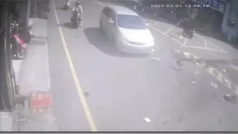 Speeding Car Hits Waiting Motorcyclist, Killing Him