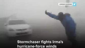 Storm Chasers Battle Hurricane Irma's Powerful Winds RWh Women Liv