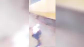 Posing Next To A Moving Train