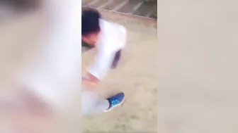 Posing Next To A Moving Train