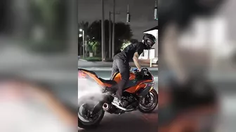 Perform Stunts On Motorcycles In Traffic At Night With Your Boys