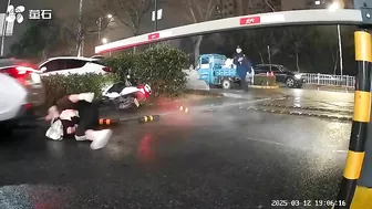 It's Crazy How This Guy Managed To Get Away After That.