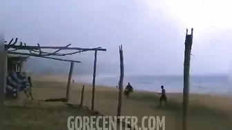 Three People Struck By Lightning On The Beach