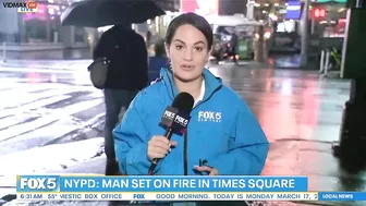 Man Set On Fire At Times Square Food Stand