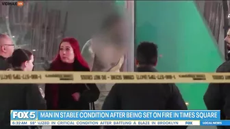 Man Set On Fire At Times Square Food Stand