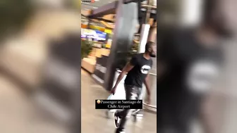 'Totally Depraved' Man Smashes Money With Hammer At Chilean Airport