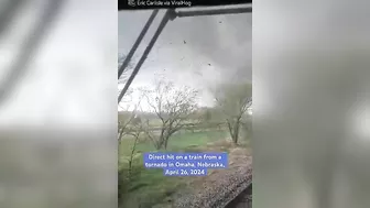 The Train Was In The Path Of A Tornado.