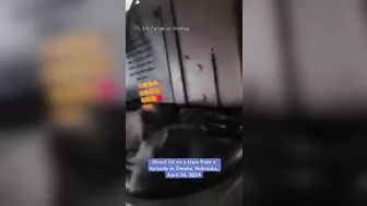 The Train Was In The Path Of A Tornado.