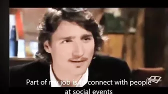 Trudeau Demonstrates Falling Down The Stairs