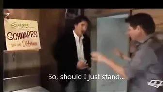 Trudeau Demonstrates Falling Down The Stairs
