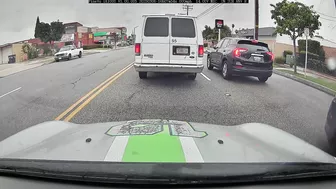 Turn Left And Cross The Traffic Lane And Double Yellow Lines.