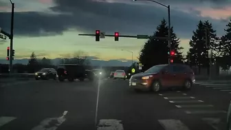 Motorcyclist Spins In The Air After Turning
