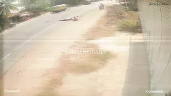Two People Were Hit By A Motorcycle While Crossing The Road