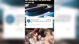 Dad Built His Own Water Slide R Whatcouldgowrong