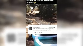 Dad Built His Own Water Slide R Whatcouldgowrong