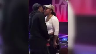 Woman Knocks Man Down, Then Gets Beaten