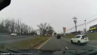 Cars Cross Three Lanes Without Looking