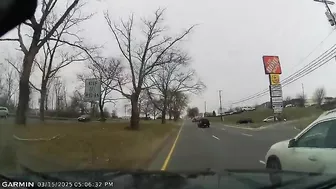 Cars Cross Three Lanes Without Looking