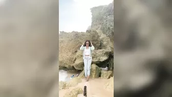 Posing In The Bay Where The Tsunami Hit Whatcouldgowrong