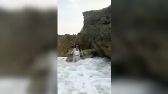 Posing In The Bay Where The Tsunami Hit Whatcouldgowrong